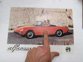 Alfa Romeo 1300 TI, Giulia Super, 1750 Berlina, 1750 GT Veloce, 1300 GT Junior, 1750 Spider -myyntiesite / sales brochure