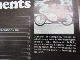 Castrol Achievements 1967 -saavutuksia, öljy-yhtiön vuosittainen mainosjulkaisu; mm. Mike Hailwood, Isle of Man TT