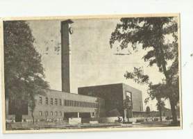 Tampere Rautatieasema - paikkakuntapostikortti kulkenut 1946