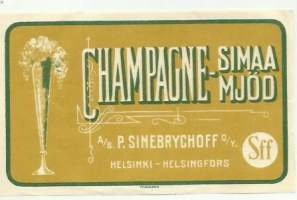 Champagne simaa Siff - juomaetiketti