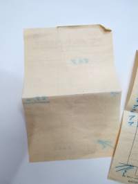 Kamei Auto-Komfort-Wolfsburg - Karl Meier, Lessingstrasse 68-70 und Porschestrasse / Am Rathaus -Volkswagen-kotikaupungin tarvikeliike, kuitti nr A 00120-9, v. 1964
