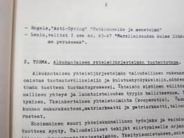 Marxilais-Leniniläisen Poliittisen taloustieteen opinto-ohjelma