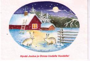 Joulukortti / Joulun aikaan / Maija-Liisa Parkkila.