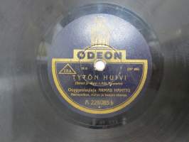 Odeon A 228 085 Armas Hanttu ja Heikki Tuominen - Balalaikkavalssi / Armas Hanttu - Tytön huivi -savikiekkoäänilevy / 78 rpm 10&quot; record