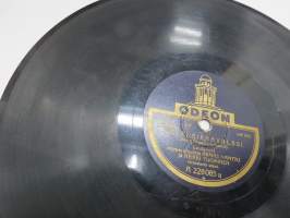 Odeon A 228 085 Armas Hanttu ja Heikki Tuominen - Balalaikkavalssi / Armas Hanttu - Tytön huivi -savikiekkoäänilevy / 78 rpm 10&quot; record