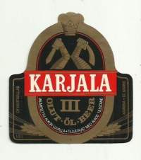 Karjala III Olut  -  olutetiketti