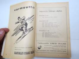 Salpausselän Hiihdot Lahti 4.-5.3.1961 -hiihtokilpailun käsiohjelma / skiing competition program