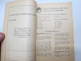 Salpausselän Hiihdot Lahti 4.-5.3.1961 -hiihtokilpailun käsiohjelma / skiing competition program