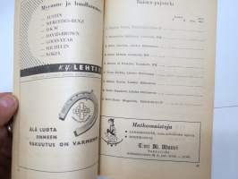 Salpausselän Hiihdot Lahti 4.-5.3.1961 -hiihtokilpailun käsiohjelma / skiing competition program