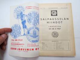Salpausselän Hiihdot Lahti 24-26.2.1967 -hiihtokilpailun käsiohjelma / skiing competition program