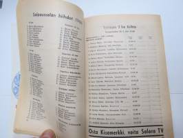 Salpausselän Hiihdot Lahti 24-26.2.1967 -hiihtokilpailun käsiohjelma / skiing competition program