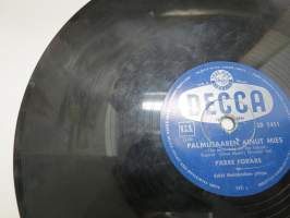 Decca SD 5451 Pärre Förars - Palmusaaren ainut mies / Kerro kultainen kuu -savikiekkoäänilevy / 78 rpm 10&quot; record