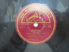 His Master´s Voice HMV TJ 69 - Maynie Siren - Huomenna / Poika varjoisalta kujalta -savikiekkoäänilevy, 78 rpm 10&quot; record