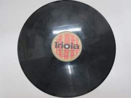 Triola T 4307 Olavi Virta ja Ossi Runne - Portugalin tuulispää / Lemmenpaula -savikiekkoäänilevy, 78 rpm 10&quot; record