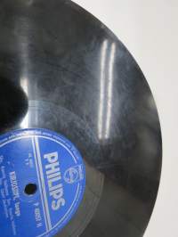 Philips P 40057 H, Veikko Tuomi - Itämaan ruusuja / Kirjosiipi -savikiekkoäänilevy, 78 rpm 10&quot; record