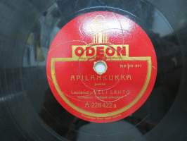 Odeon A 228 422 A. Aimo - Kultaa kalliimpi / Veli Lehto - Apilankukka -savikiekkoäänilevy, 78 rpm 10&quot; record