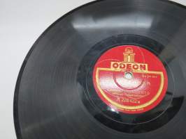 Odeon A 228 422 A. Aimo - Kultaa kalliimpi / Veli Lehto - Apilankukka -savikiekkoäänilevy, 78 rpm 10&quot; record