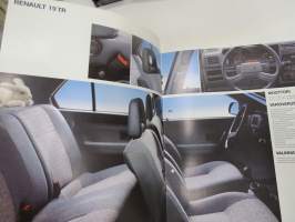Renault 19 1991 -myyntiesite / sales brochure