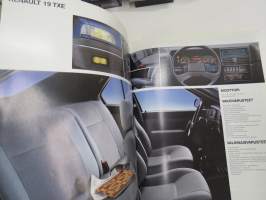 Renault 19 1991 -myyntiesite / sales brochure