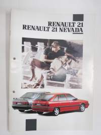 Renault 21, 21 Nevada 1992 -myyntiesite / sales brochure