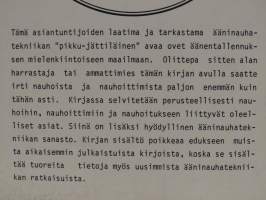 Ääninauhatekniikan käsikirja ja sanasto