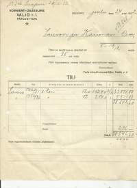 Voinvienti-Osuusliike Valio 1932  - firmalomake