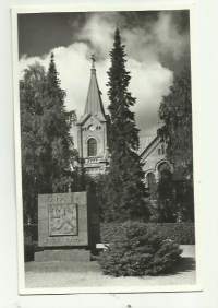 Jyväskylä  kirkko   - paikkakuntakortti, kirkkopostikortti    kulkematon