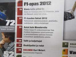 Vauhdin Maailma 2012 nr 3, GT-sarjat, Grosskart - Mikko Hirvonen, Rallikoulu?, Kimi Räikkösen tallin tarina, F!  2012 kausiopas, Keken Formula Veemax vm. 1970