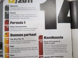 Vauhdin Maailma 2011 nr 12, Suomen parhaat 2011, Motor Sport 2012 kalenteri, ym.