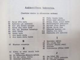 Laulukerho III - laulukirja kolmi- ja neliäänisiä lauluja tyttö- ja naiskuoroja varten -song book