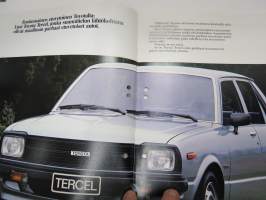 Toyota Tercel 1979 -myyntiesite / sales brochure