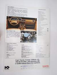 Toyota Corona Liftback GL 1979 -myyntiesite / sales brochure