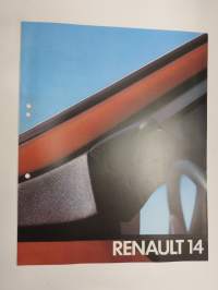 Renault 14 -myyntiesite / sales brochure