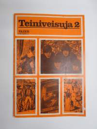 Teiniveisuja 2 - lauluja lukiolaisille ja muille teini-ikäisille -nuottikirja, laulujen nimet näkyvät kohteen kuvissa