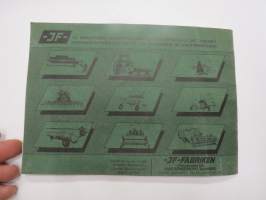 JF CR 320 Reservedelsliste - Ersatzteilliste - Spare parts list - Liste de piecés from Jan. 1981 Serial nr 19890-  varaosaluettelo