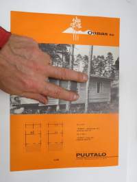 Myyntiyhdistys Puutalo, Ounas / Ounas Maja -kesämökkiesite / cottage brochure