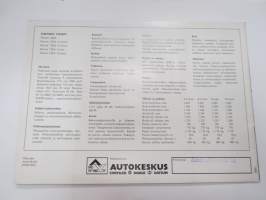 Datsun 100A / 120A -myyntiesite / sales brochure