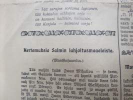 Omahinen - lukemista rajan rahvaalle, 1910 nr 12, ilmestynyt Sortavala 1.4.1910, paikallisia ja valtakunnan uutisia, ilmoituksia