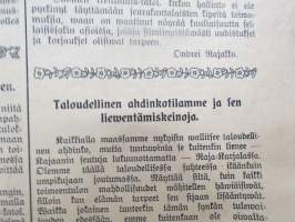 Omahinen - lukemista rajan rahvaalle, 1910 nr 12, ilmestynyt Sortavala 1.4.1910, paikallisia ja valtakunnan uutisia, ilmoituksia