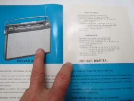 Helvar Marita matkaradio -myyntiesite / sales brochure