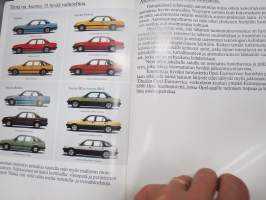 Opel Ascona -myyntiesite / sales brochure