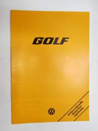 Volkswagen Golf 1978 -myyntiesite / sales brochure