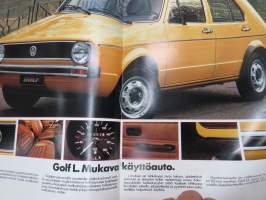 Volkswagen Golf 1978 -myyntiesite / sales brochure