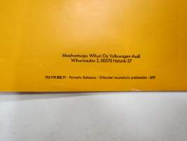 Volkswagen Golf 1978 -myyntiesite / sales brochure
