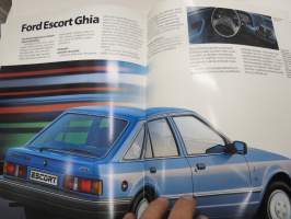 Ford Escort 1986 -myyntiesite / sales brochure