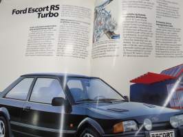 Ford Escort 1986 -myyntiesite / sales brochure