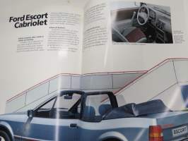 Ford Escort 1986 -myyntiesite / sales brochure