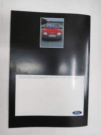 Ford Escort 1986 -myyntiesite / sales brochure