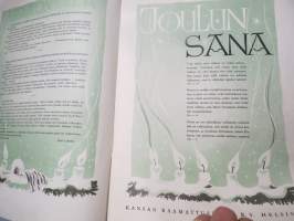 Joulun Sana 1951 Kansan Raamattuseura ry -joululehti / christmas publication