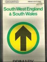 South West England &amp; South Wales Primary Route Map   kartta